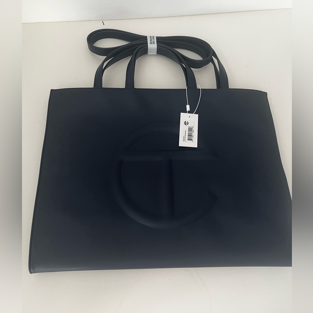 Telfar Large Navy Shopping Bag